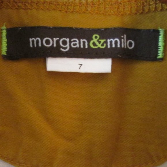 morgan & milo Boys Striped Short Sleeve T-Shirt. Yellow Collar, 1/4 Butt… - Picture 3 of 4